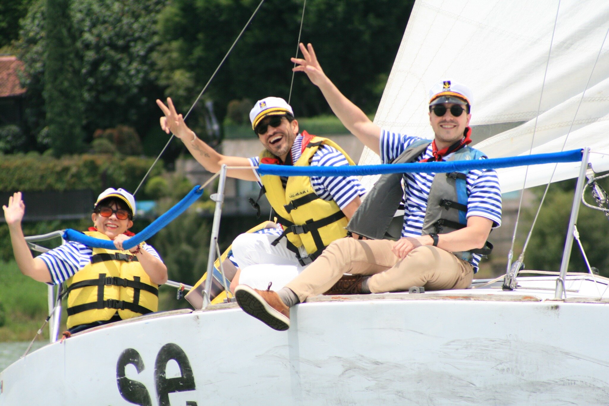 Regata: participantes durante la experiencia 1